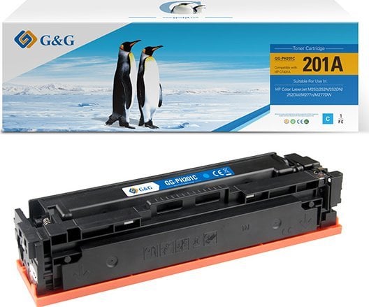 Toner G&G G&G kompatybilny toner z HP CF401A, NT-PH201C, HP 201A, cyan, 1330s