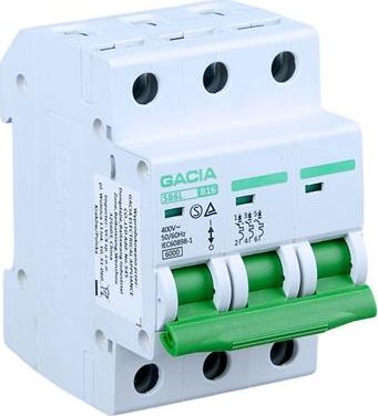 VCX VCX GACIA SB6L Wyłącznik nadprądowy 6kA 3P C 20A