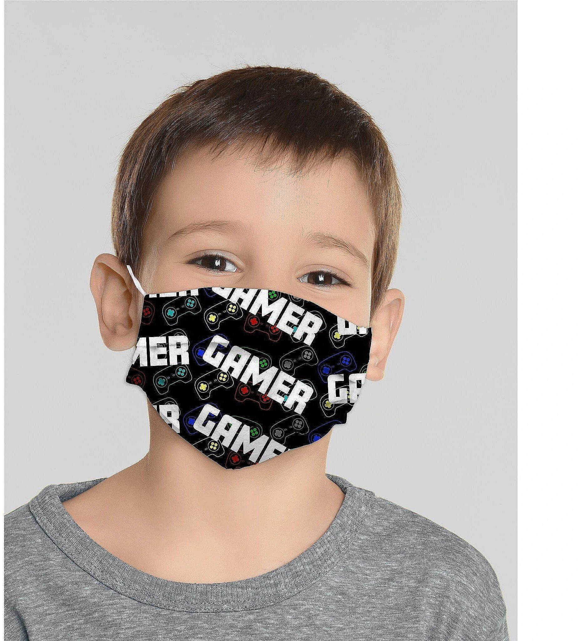 Maska antysmogowa Mocco Gamer Child Cotton Face Mask Multiple Use 15x25 cm