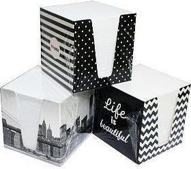 Interdruk Kostka papierowa biaĹ‚a w kubiku tekturowym