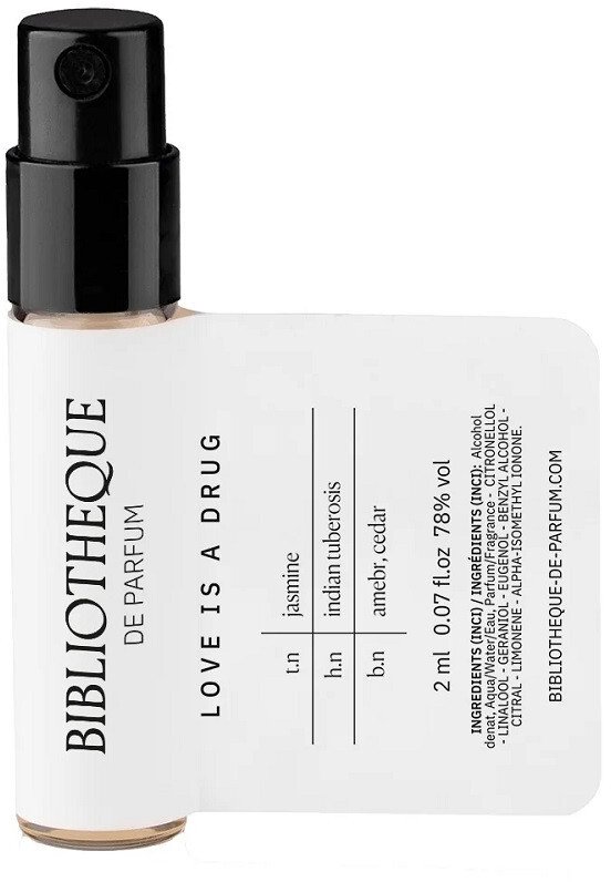 Bibliotheque de Parfum Love is a Drug woda perfumowana spray próbka 2ml