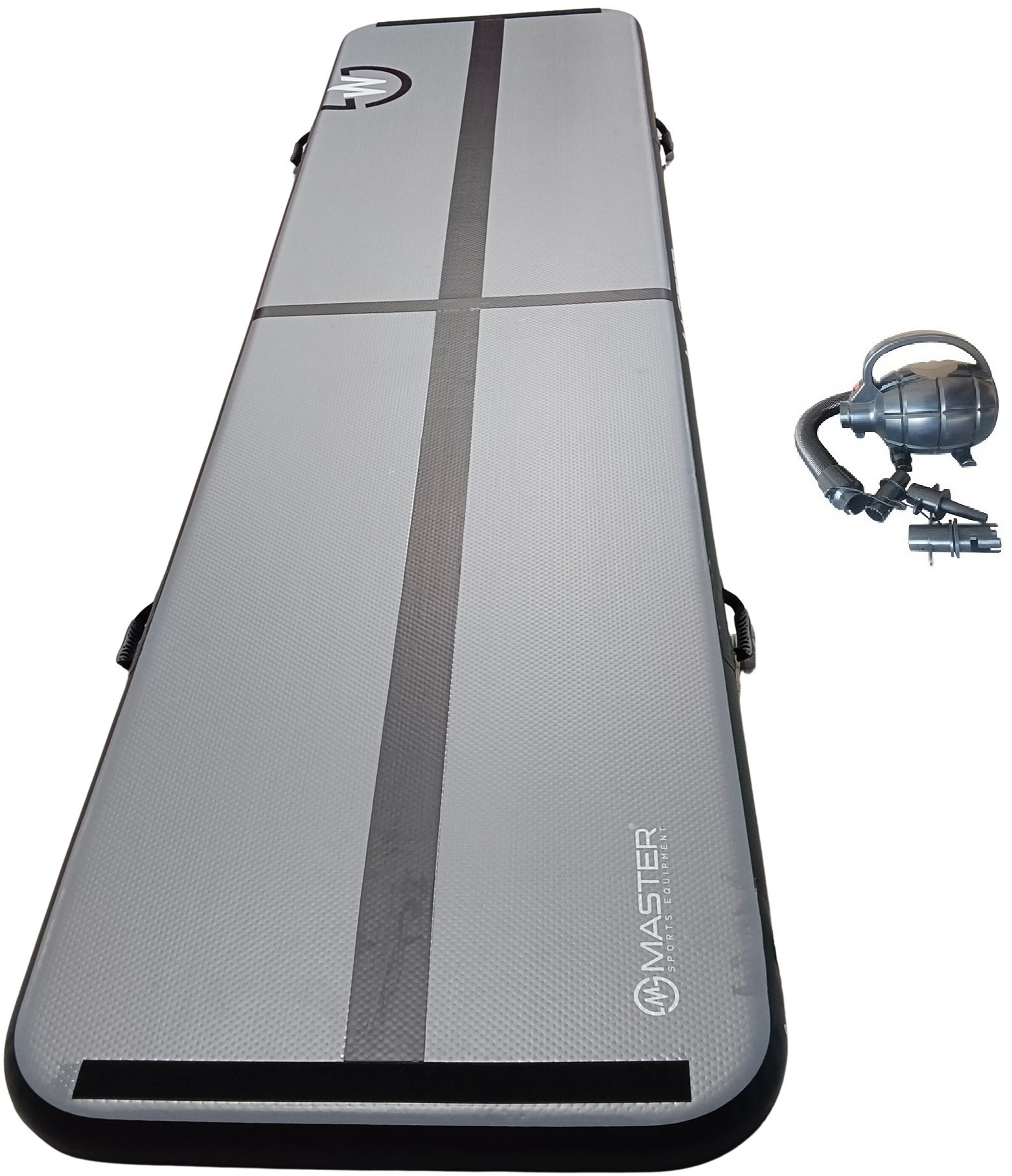 Master Airtrack Ścieżka Gimnastyczna Akrobatyczna MASTER S-Pro 800 x 150 x 20 cm - Antracytowo-Czarn...
