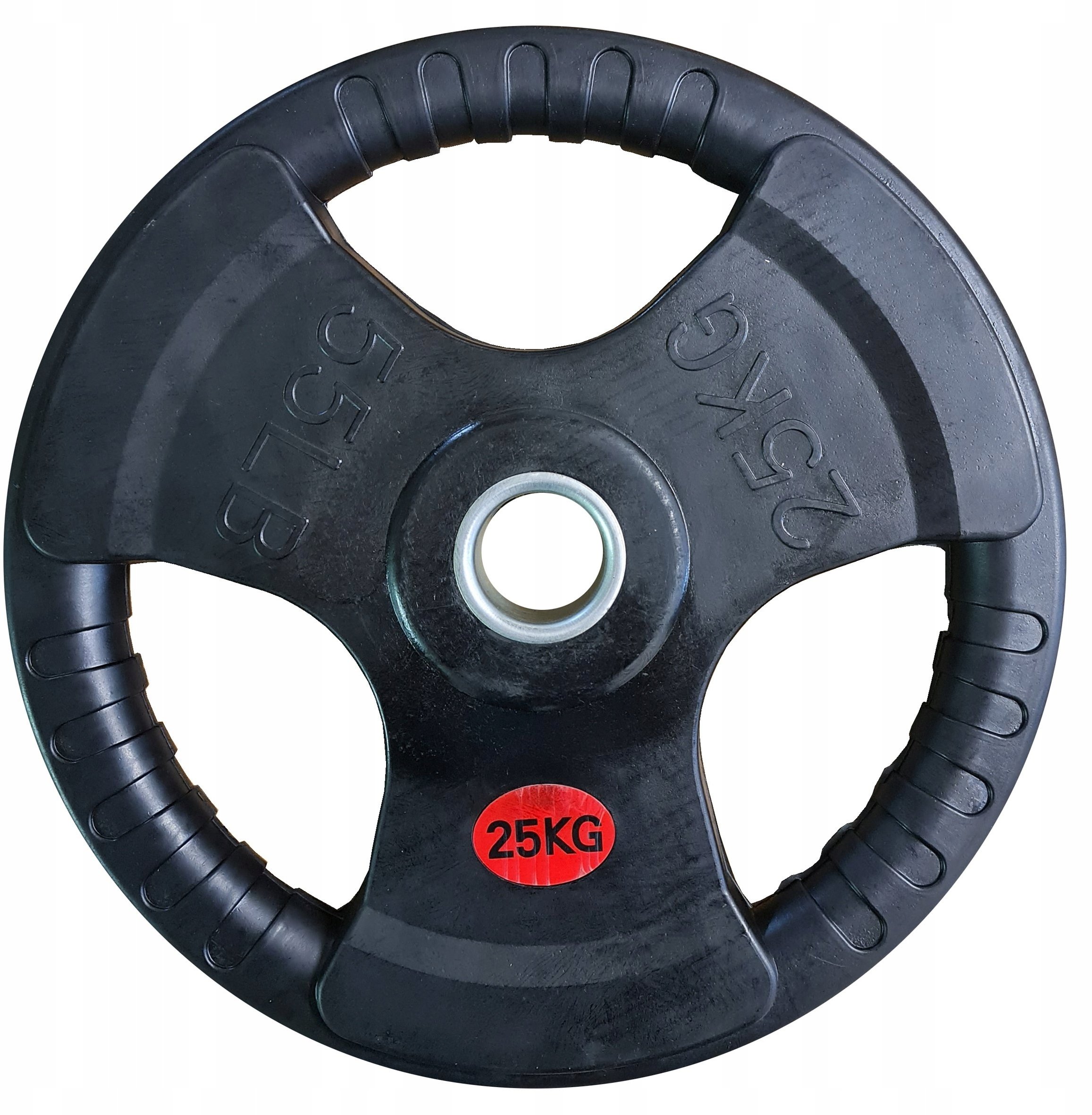 Kubisport Talerz ciężar obciążenie olimpijskie gumowe z uchwytami 25kg 50mm (Kub_05-CWRUB25)