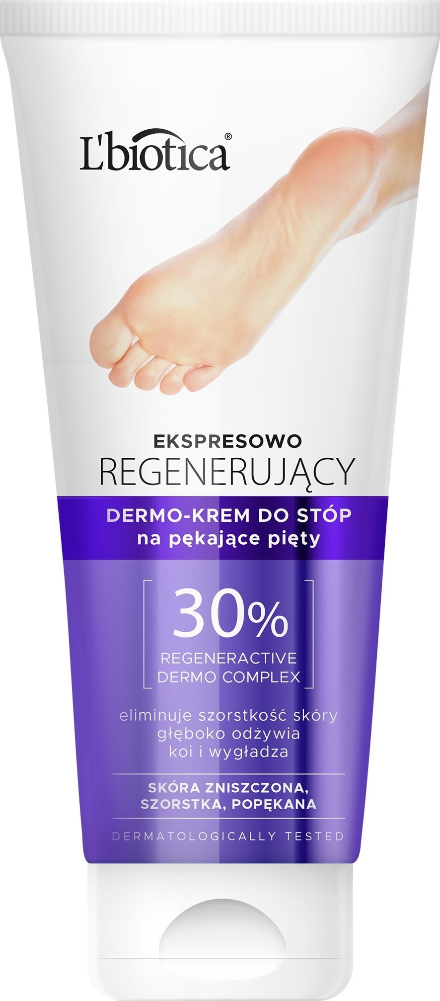 L'BIOTICA_Ekspresowo regenerujący dermo-krem do stóp na pękające pięty 100ml