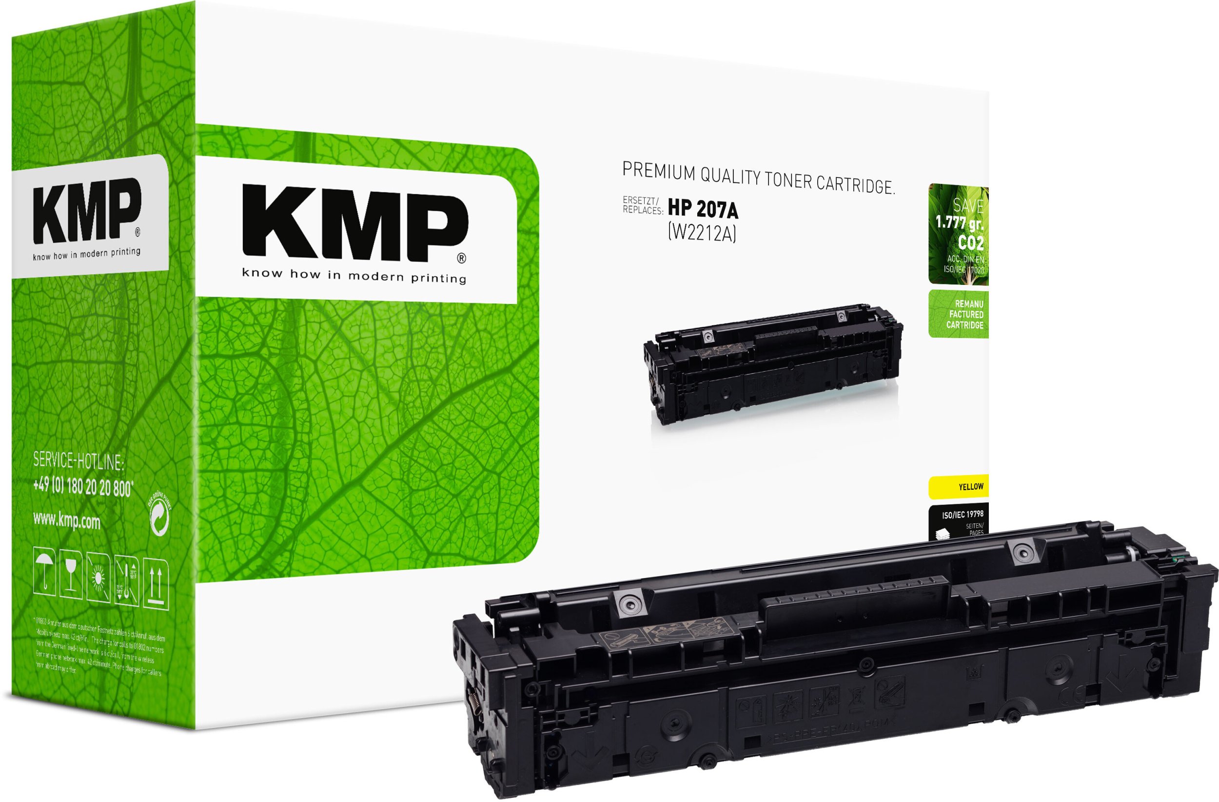 Toner KMP Printtechnik AG KMP Toner HP 207A yellow 1250 stron remanufactured