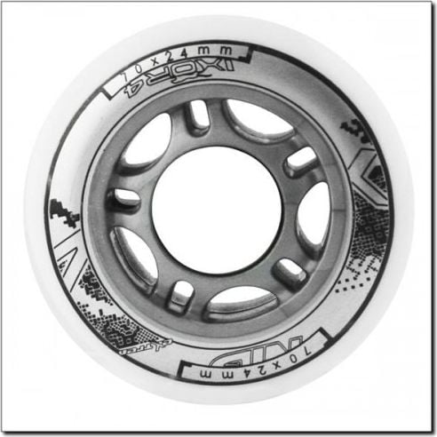 Nils Extreme PU 82A 70x24mm białe kółka (4 szt) (16-2-309)