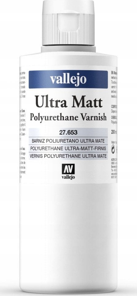 Vallejo : Ultra Matt Polyurethane Varnish (200ml)