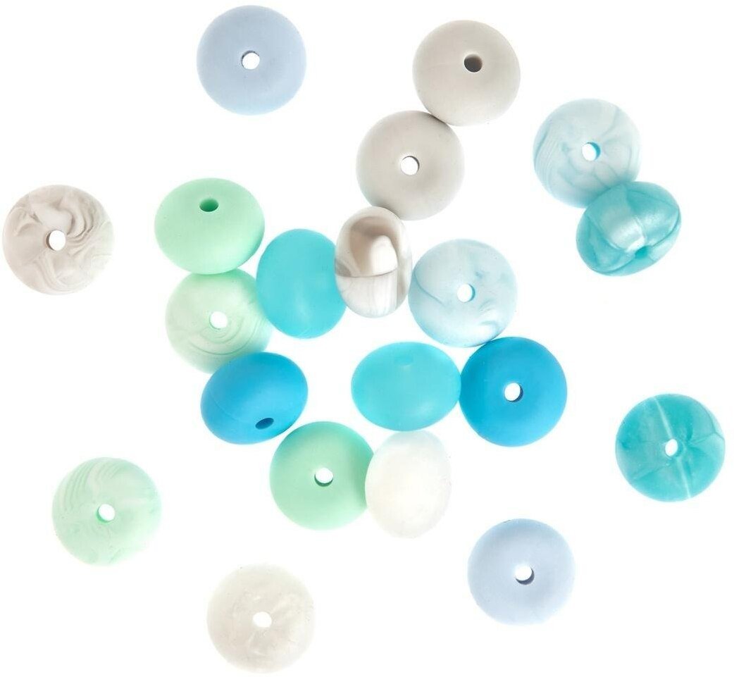 Trifox Koraliki silikonowe blue serenity 20szt