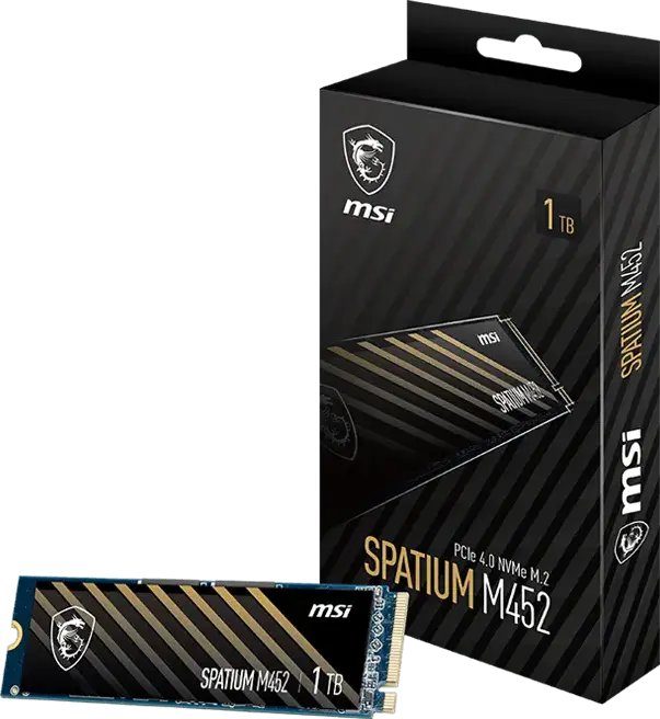 Dysk SSD MSI SPATIUM M452 PCIE 4.0 NVME M.2 1TB urządzenie SSD PCI Express 4.0 3D NAND