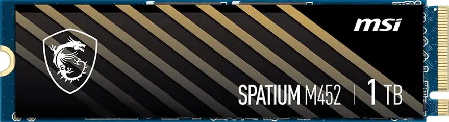 Dysk SSD MSI Spatium M452 1TB M.2 2280 PCI-E x4 Gen4 NVMe (S78-440L970-P83)