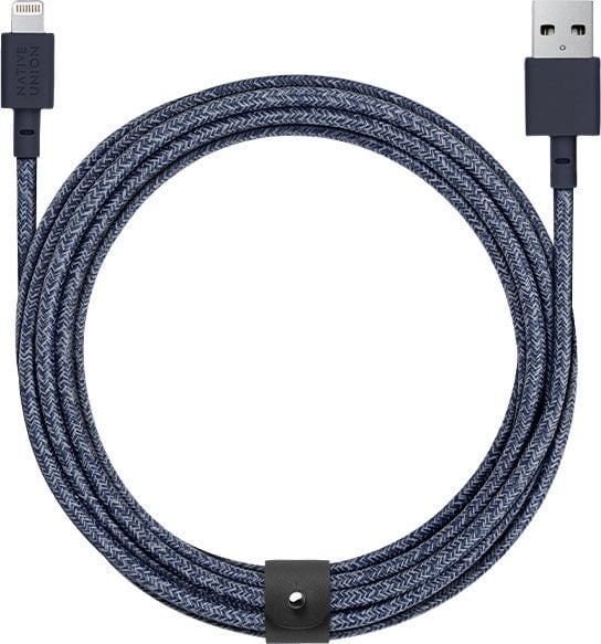 Фото - Кардридер / USB-хаб Native Union Adapter USB   Belt Cable XL Lightning 3m, indigo 