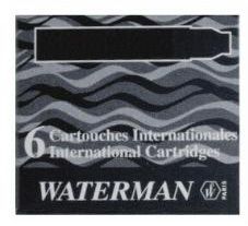 Waterman Naboje Inter do piór, czarne (S0110940)