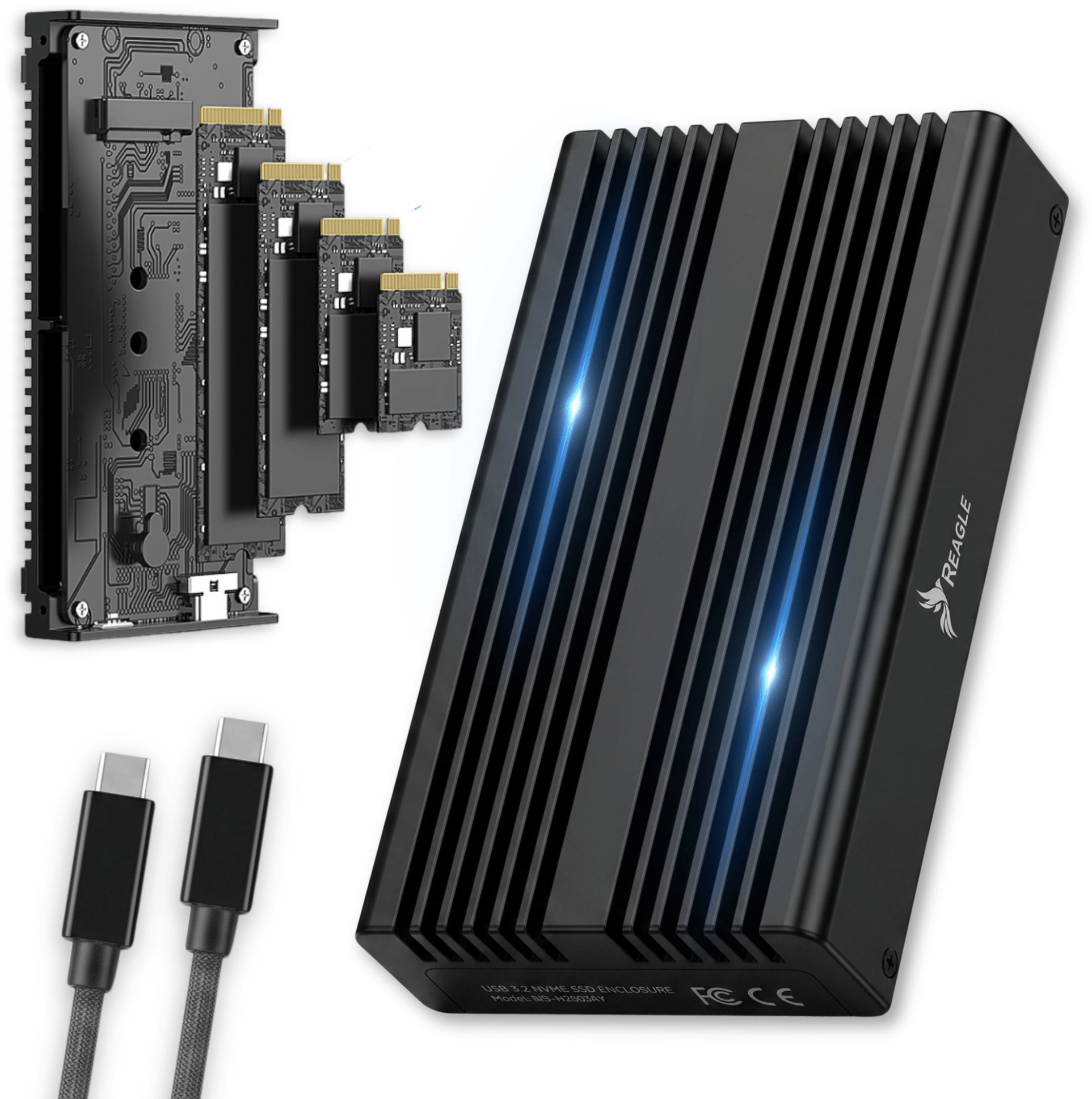 Kieszeń Reagle Na dysk SSD M.2 NVME PCIE 40Gbps obudowa M2 Thunderbolt 4 USB-C 4.0