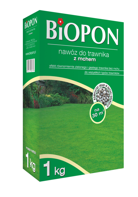 Biopon Nawóz do trawnika z mchem 1kg (1049)