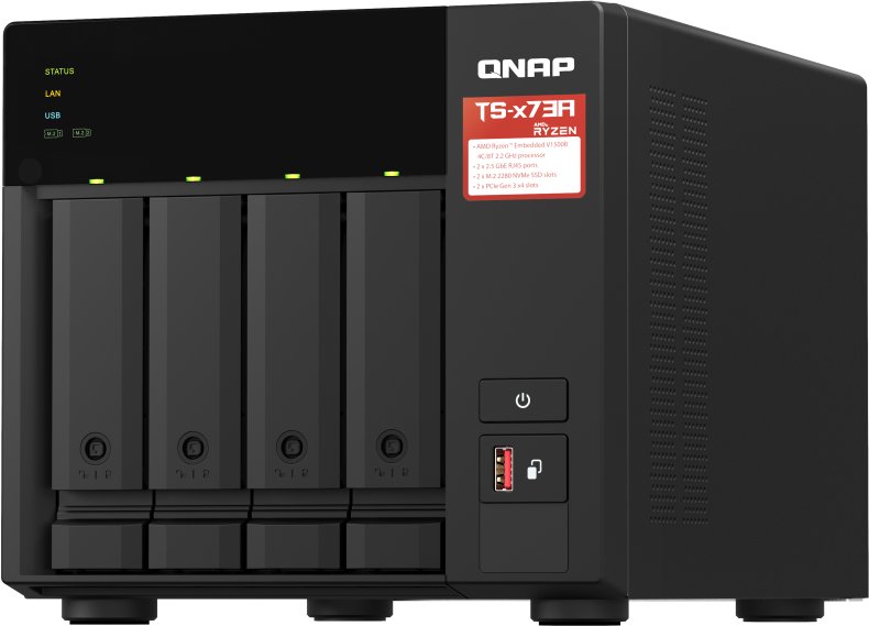 Serwer plików Qnap TS-473A + 4x 1TB HDD