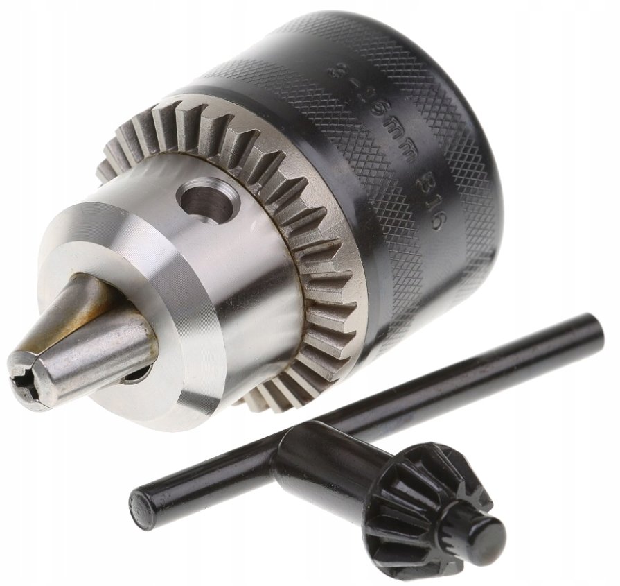 Drel DREL Uchwyt Wiertarski 3-16mm Stożek B16 Zębaty Z Kluczykiem