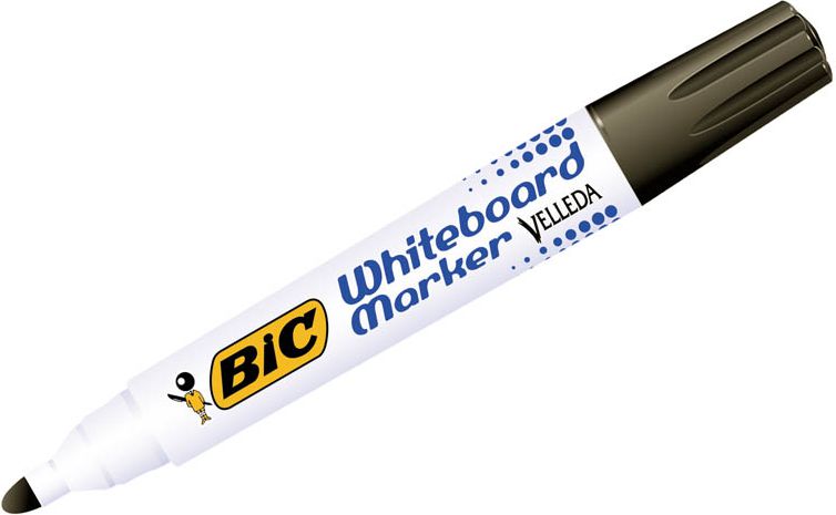 Bic MARKER SUCHOŚCIERALNY BIC VELLEDA ECOLUTIONS* 1701 CZARNY OKRĄGŁA KOŃCÓWKA PUDELKO 12 SZT 119917...