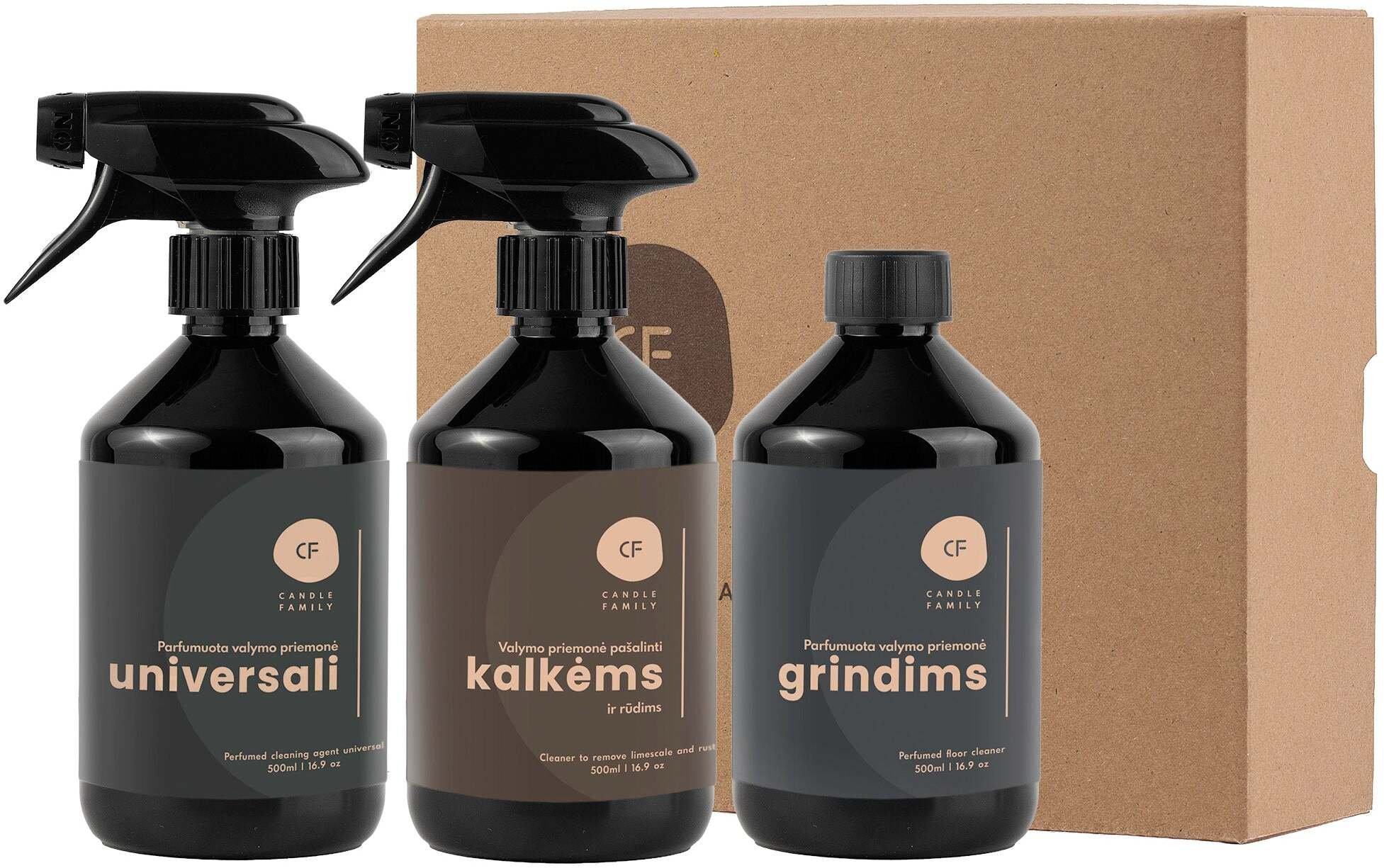 Trio Candle Family Zestaw środków czyszczących "Trio blasku"