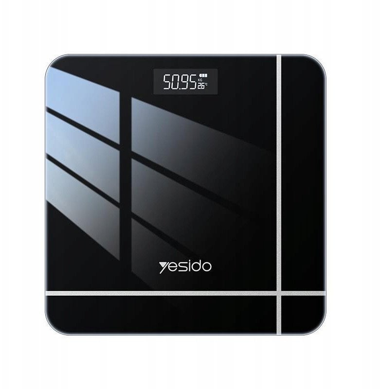Waga łazienkowa Berlinger Haus yesido Waga Łazienkowa MG09 do 150kg Elektroniczna, BLACK / CZARNY