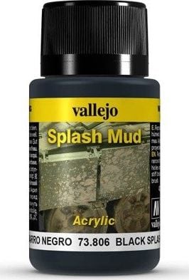 Vallejo Splash Mud Black efekt błota uniwersalny