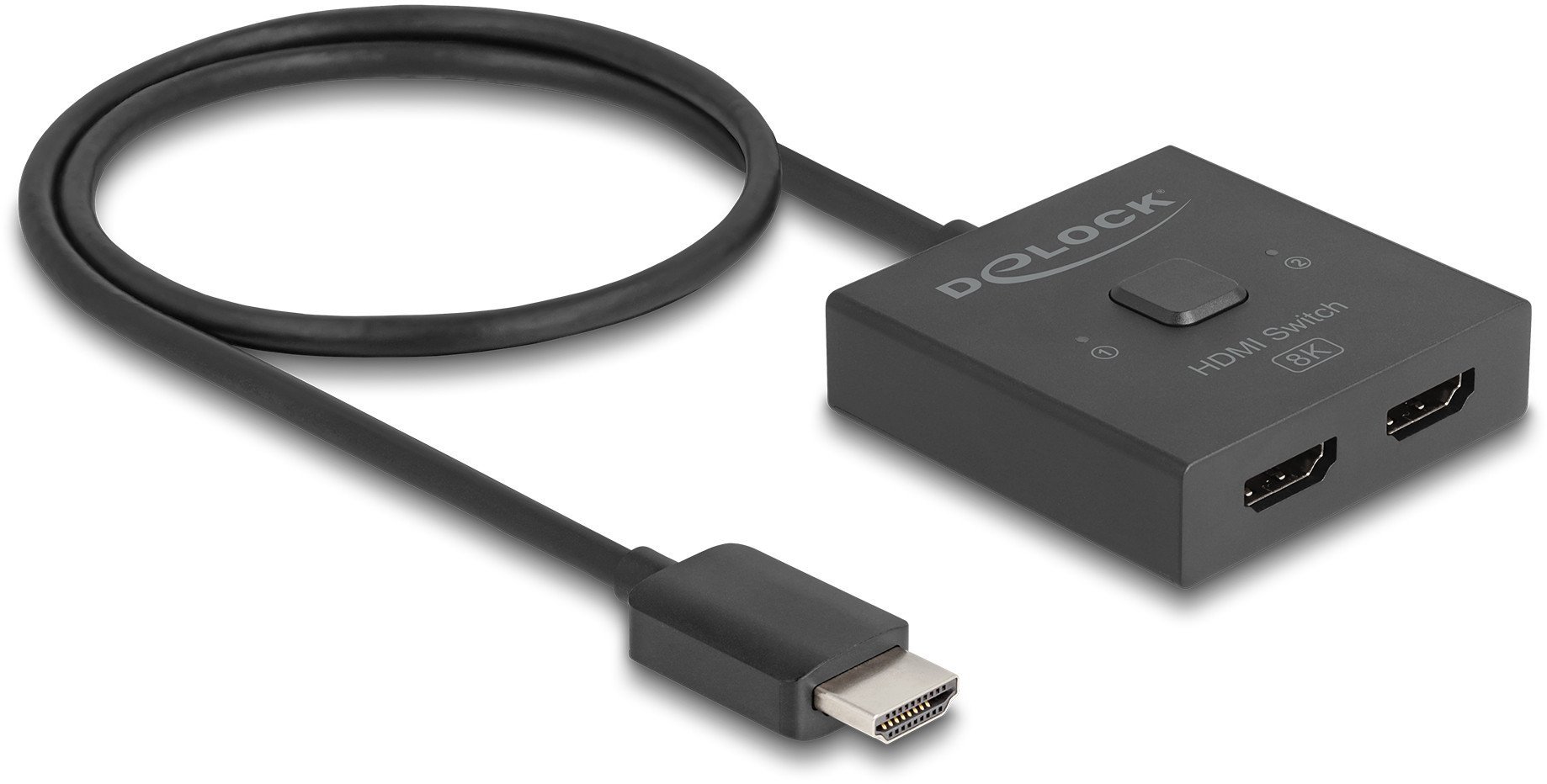 Delock HDMI Switch 2 auf 1 bidirektional 8K