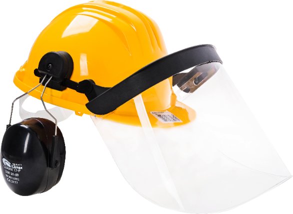 Drel DREL Przyłbica Ochronna Do Koszenia Z Nausznikami Maska Leśna