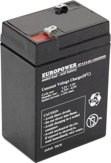 Europower Europower 6V 4.5AH VRLA/EP4.5-6