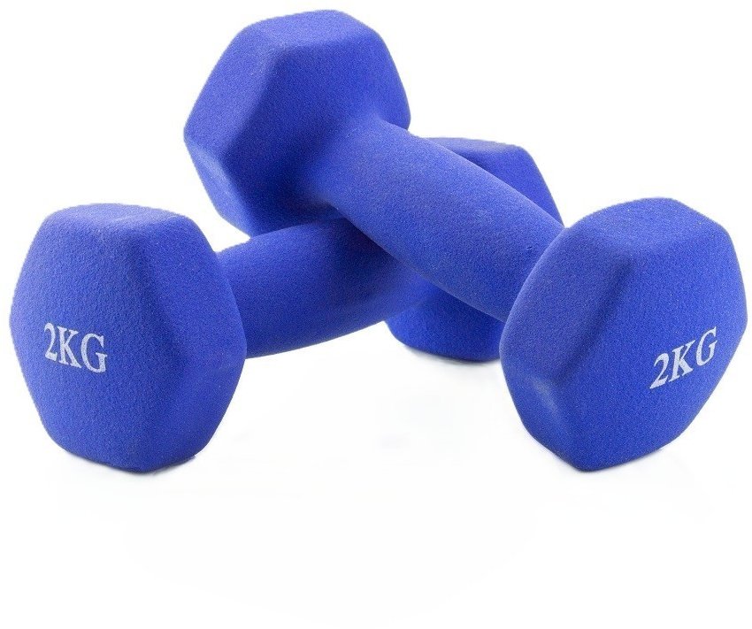 Jocca Hantle ciężarki do ćwiczeń 2x2kg 1563 żelazne heksagonalne joga