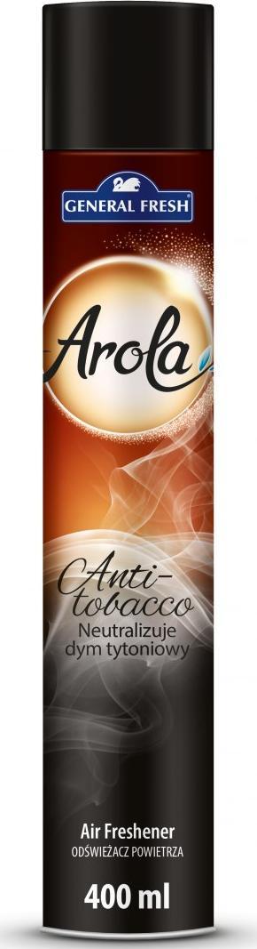 General Fresh Odświeżacz powietrza AROLA Spray 400ml antytabak GENERAL FRESH