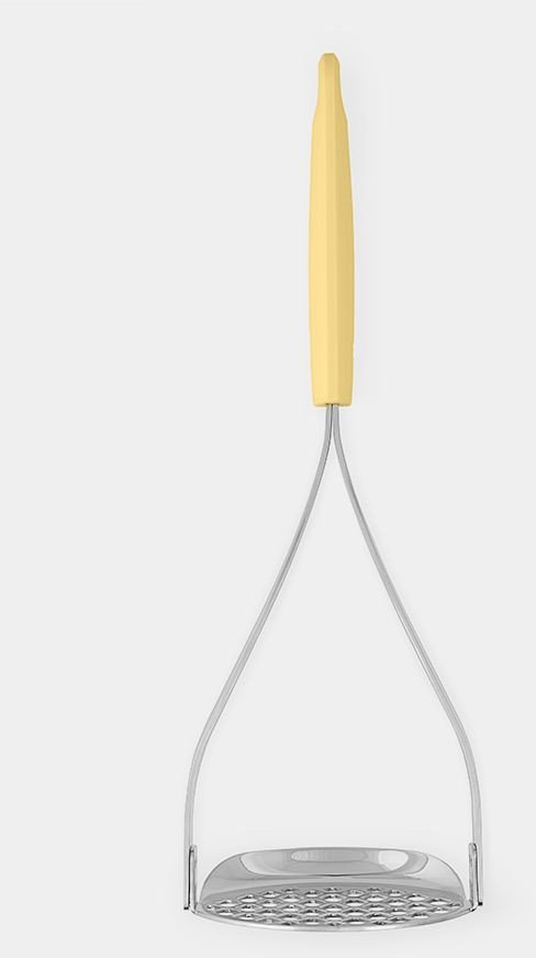 BRABANTIA Potato Masher and Spoon Vanilla Yellow 229503