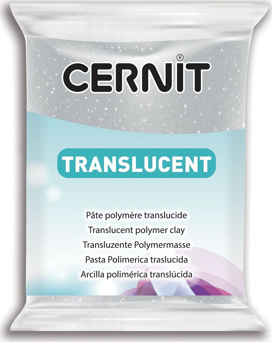 The Clay and Paint Factory Modelina Cernit Transp.Brokat Srebro 56g