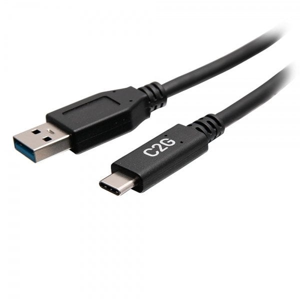 Kabel USB C2G USB-C - USB-A 0.15 m Czarny (C2G28874)