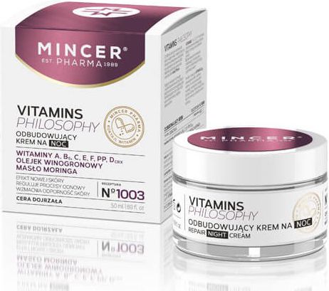 Mincer Vitamins Philosophy Krem odbudowujący na noc nr 1003 50ml
