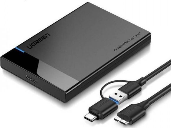 Kieszeń Ugreen 2.5" SATA HDD/SSD - USB 3.0 (60734)