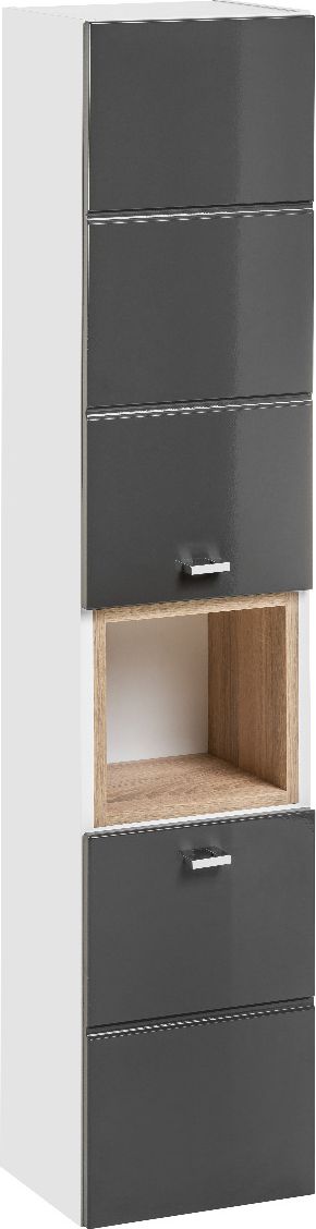 Фото - Шафка Comad Szafka łazienkowa FINKA 30 cm biała/grafit słupek 
