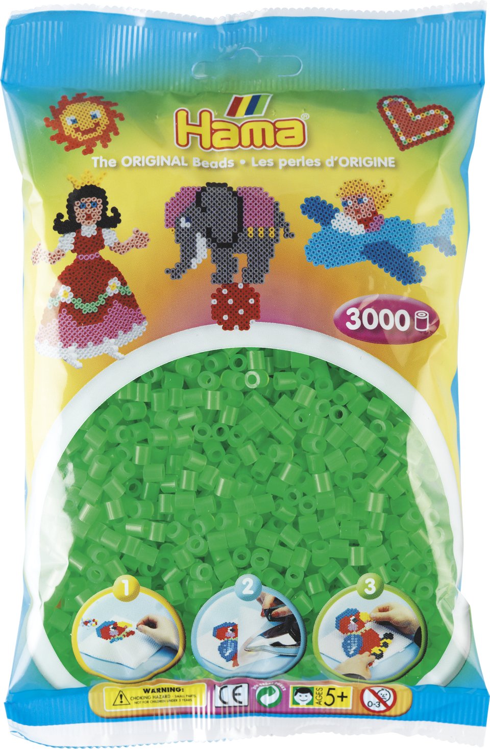 Revell Hama midi koraliki 3000 szt. neon zielony (028178201371)