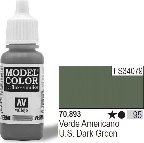 Vallejo Farba Nr95 US Dark Green 17ml - 70893