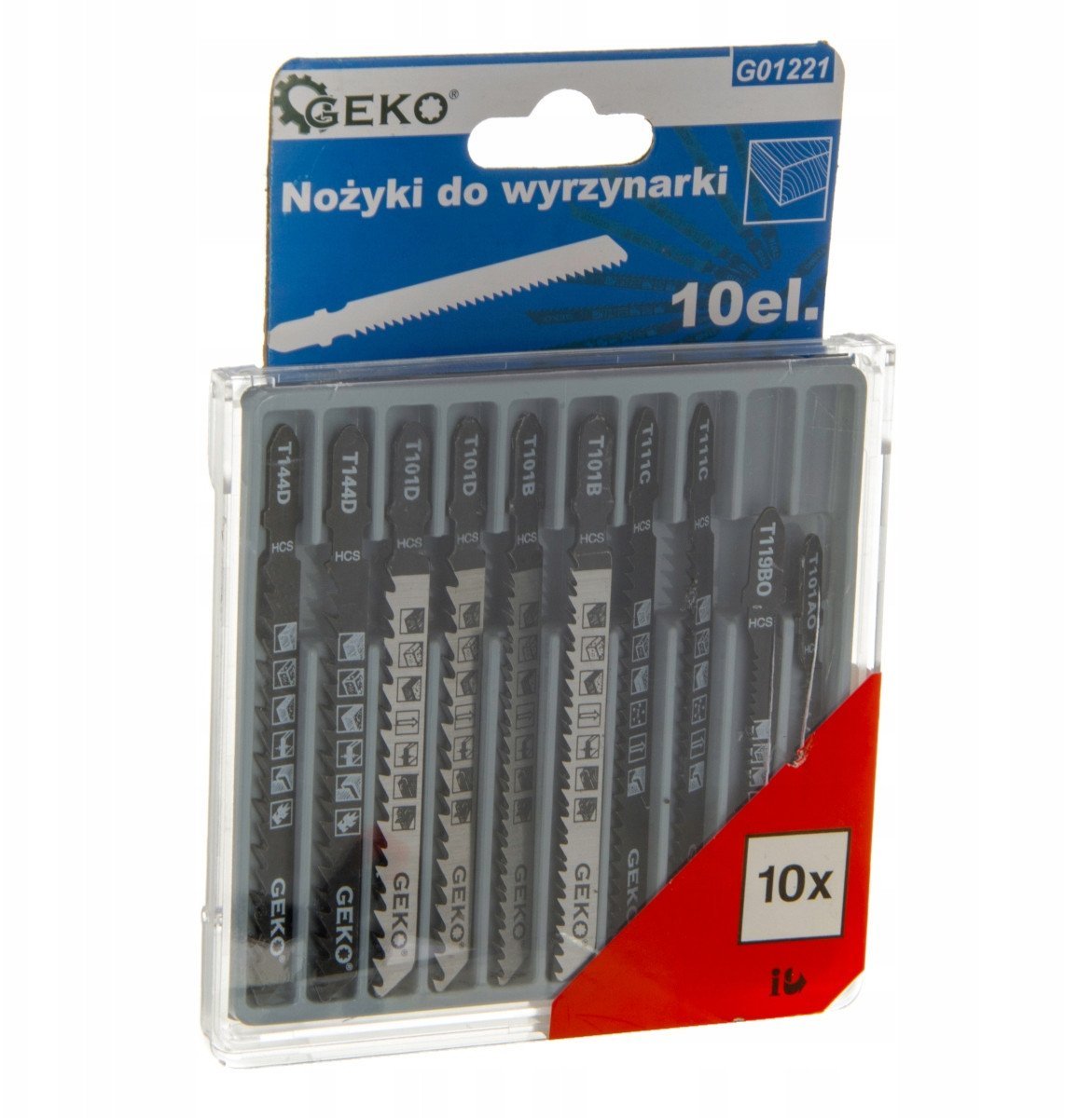Geko Nożyki do wyrzynarki 10el. (20/100)