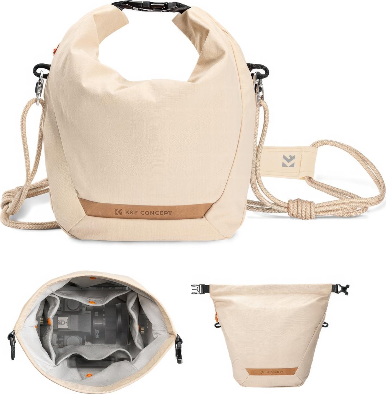 Torba K&F Concept Urban Wander Sling U11 Torba fotograficzna 5 L beżowa