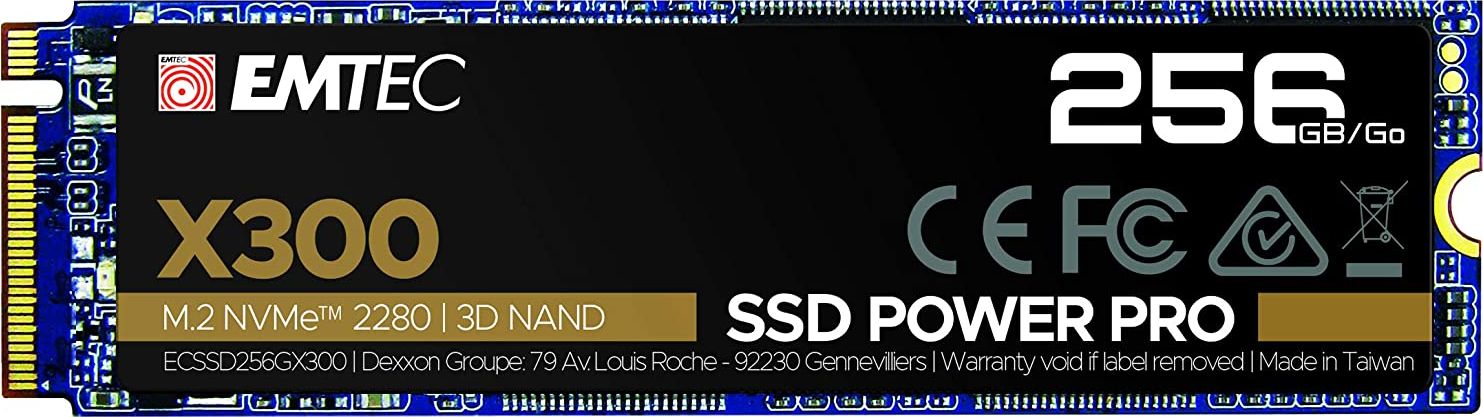 Dysk SSD Emtec X300 Power Pro 256GB M.2 2280 PCI-E x4 Gen3 NVMe (ECSSD256GX300)