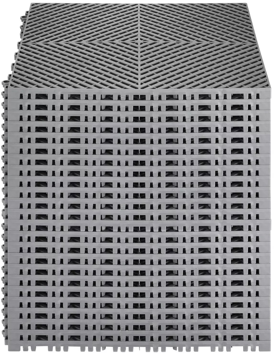 Vevor Mata drenażowa modułowa 41x41cm antypoślizgowa PP 24szt garaż ogród szara
