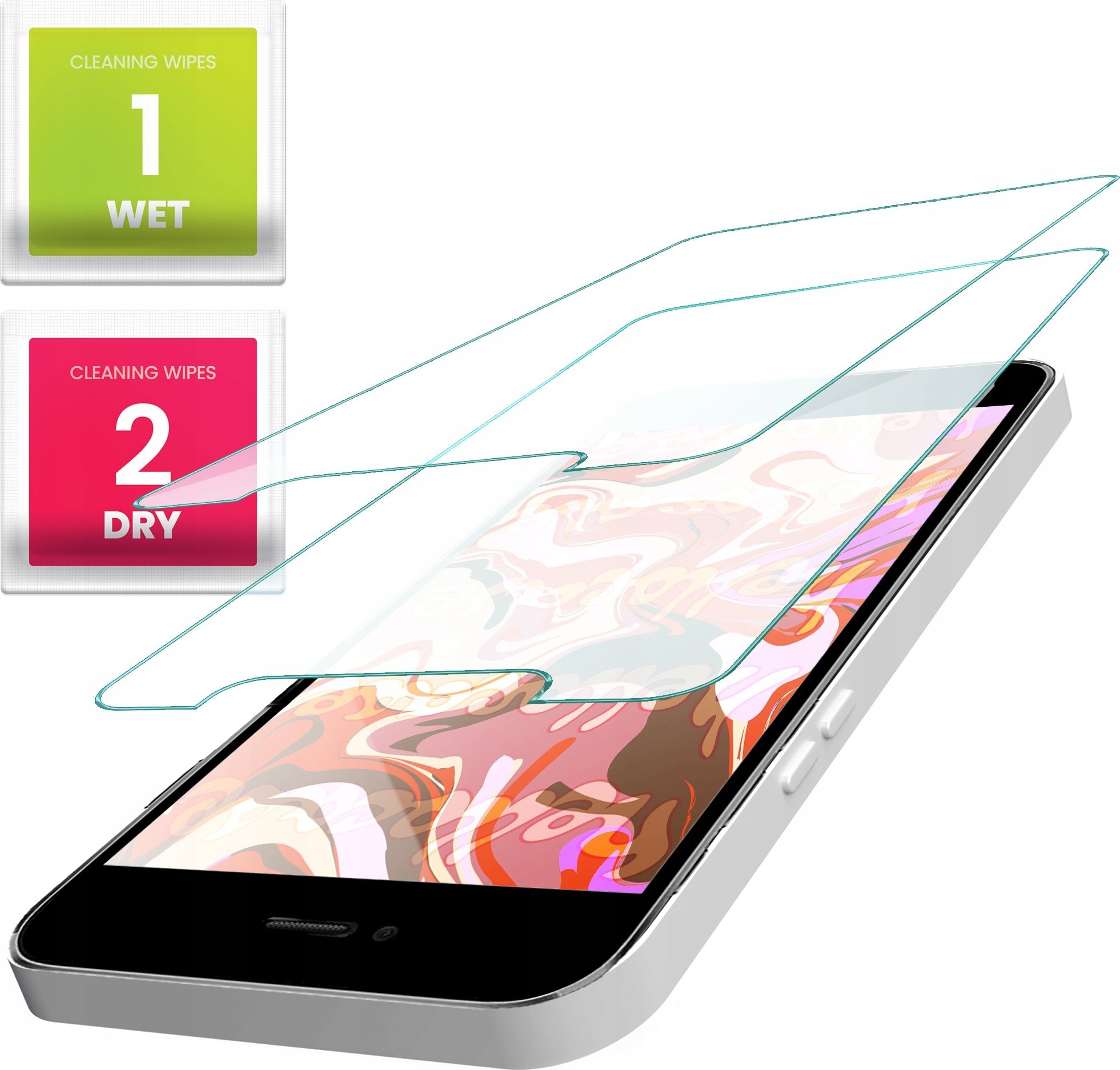 Hello Case 2-PAK Szkło Hartowane do Lg K10 2018 (szybka 9H, płaskie 2.5D, ochronne)