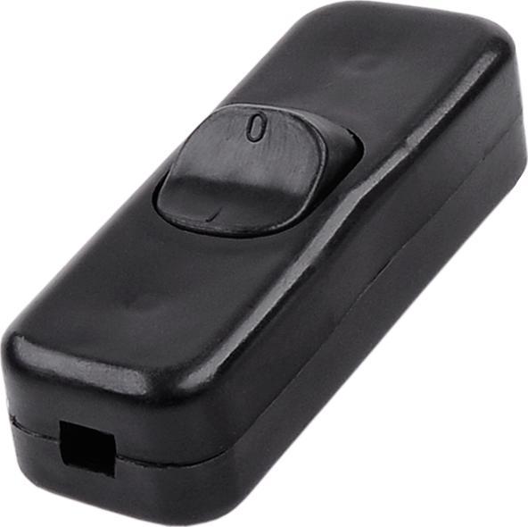 Złącze przełącznik przelotowy duży czarny 3A/250V