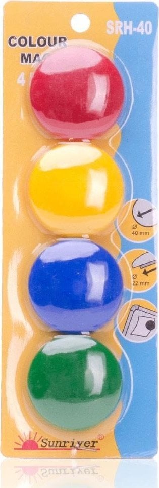 Argo Magnesy 40mm ARGO WF 607356 żółte 4 szt