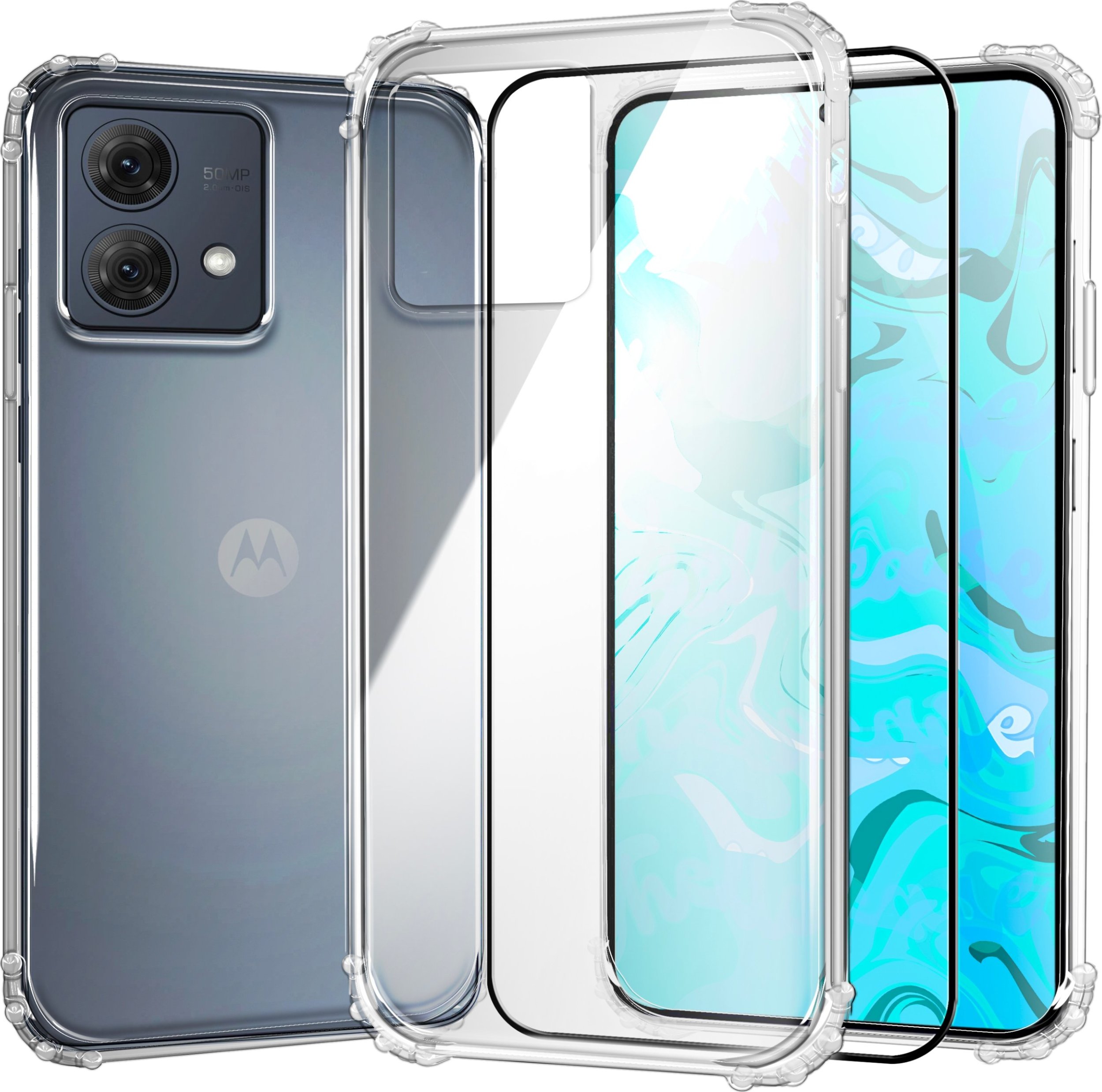 Hello Case ETUI PANCERNE DO MOTOROLA MOTO G84 | CASE SILIKON GUMOWE ANTI SHOCK SZKŁO