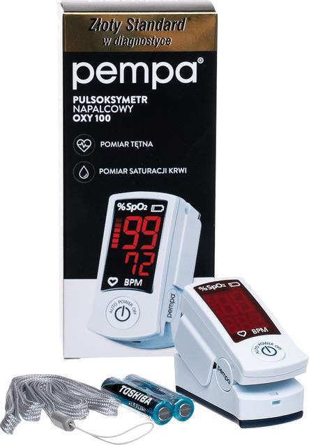 Pulsoksymetr PEMPA Pulsoksymetr napalcowy OXY100
