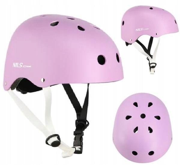 MTW001 FIOLETOWY ROZM. M(55-58CM) KASK NILS EXTREME