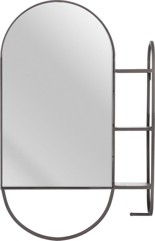 Zdjęcia - Lustro ścienne Bigbuy Home  51 x 14 x 80 cm Czarny Metal