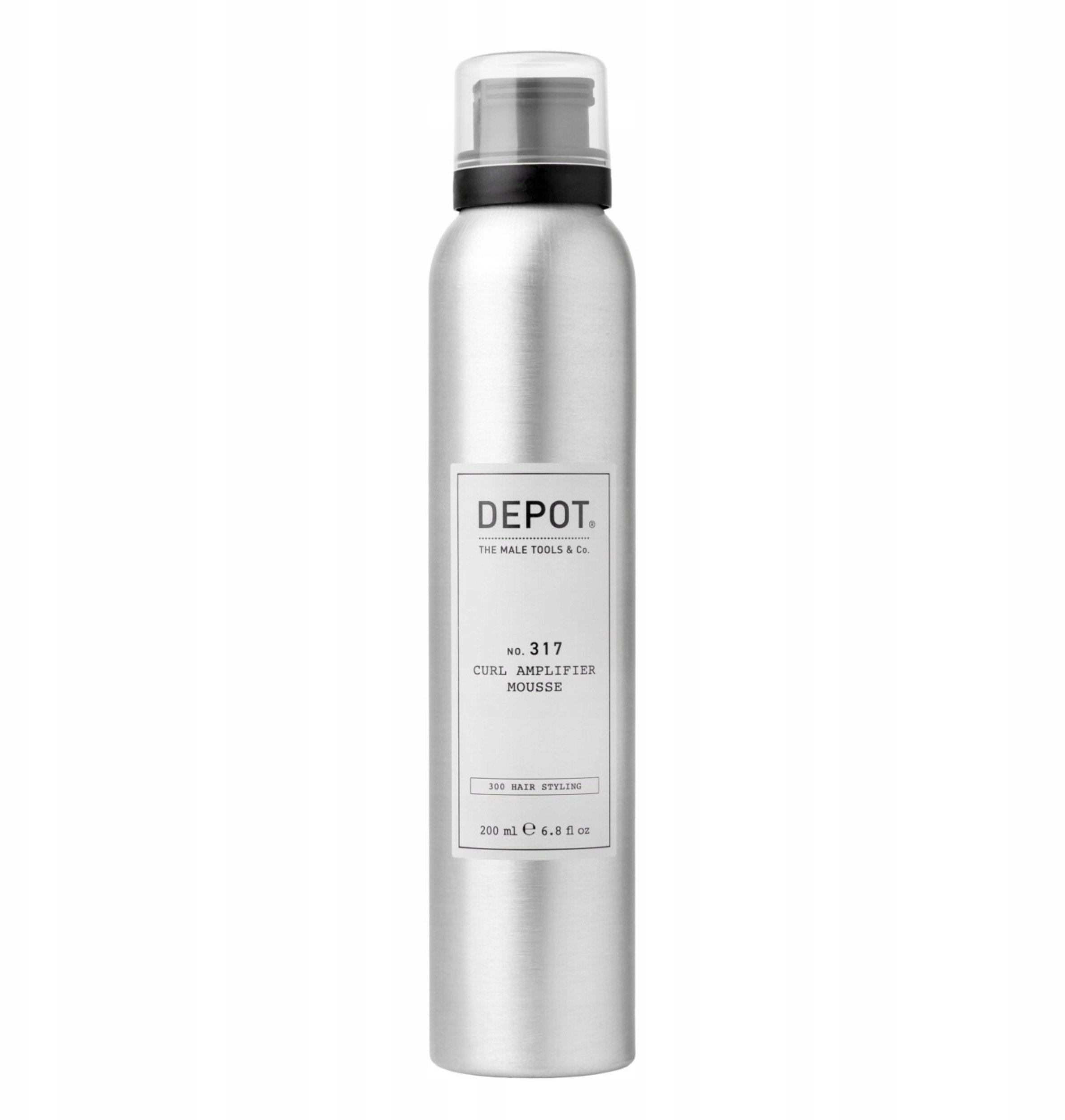 Depot 300 Hair Stylings No. 317 Hair Styling Mousse, Hydrating, Medium, 200 ml For Men