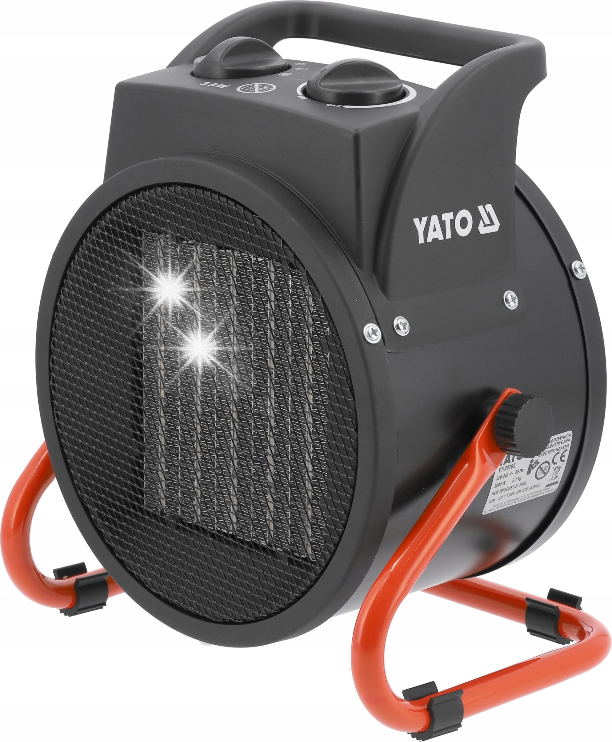 Yato YATO NAGRZEWNICA ELEKTRYCZNA 3000W PRZENOŚNA PTC DMUCHAWA FARELKA GRZEJNIK